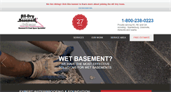 Desktop Screenshot of basementsystemscarolinas.com